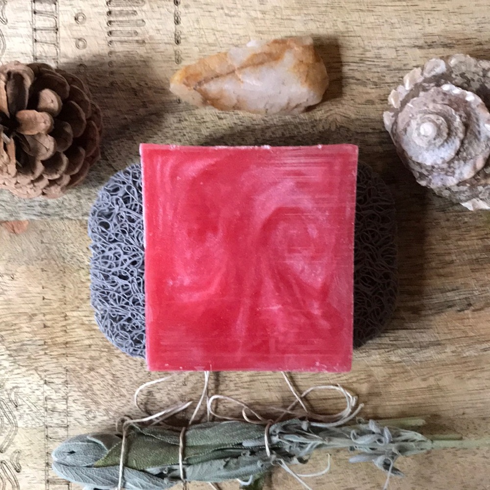 Raspberry Limeade vegan glycerin soap/ 4.5 oz/ Mountain. Mom Soap co / pink - Picture 5 of 11